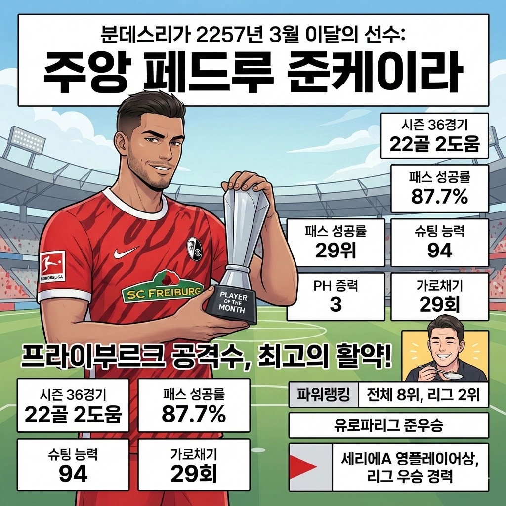 프라이부르크 준케이라, [2257-03월] 분데스리가 이달